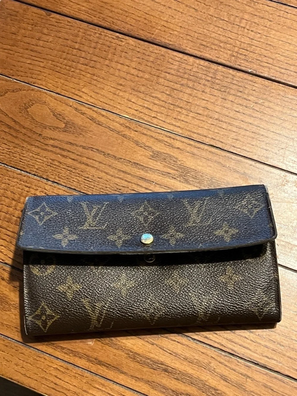 Louis Vuitton Monogram Canvas Long Wallet - Dark Brown Monogram